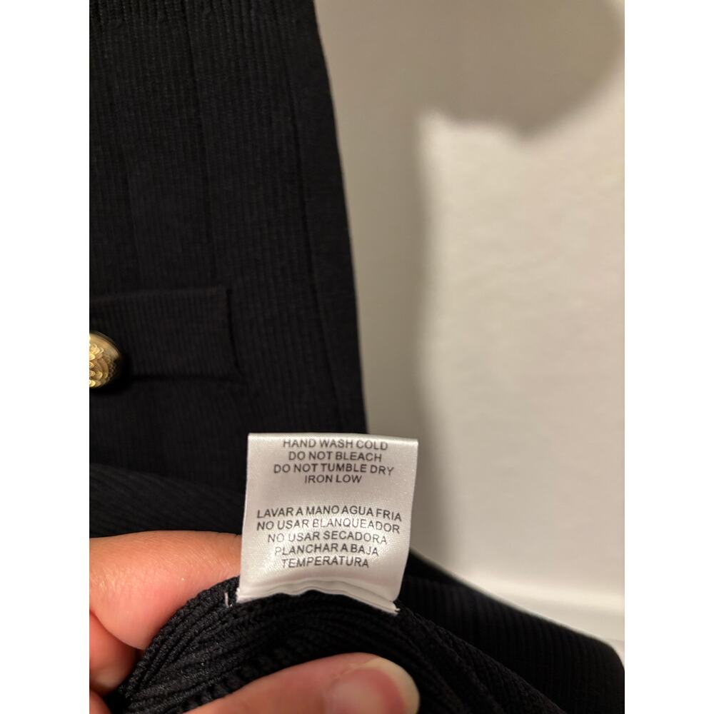 NWOT TUCKERNUCK HYACINTH HOUSE Black Knit Barbara Mini Dress Sz M - Picture 10 of 10